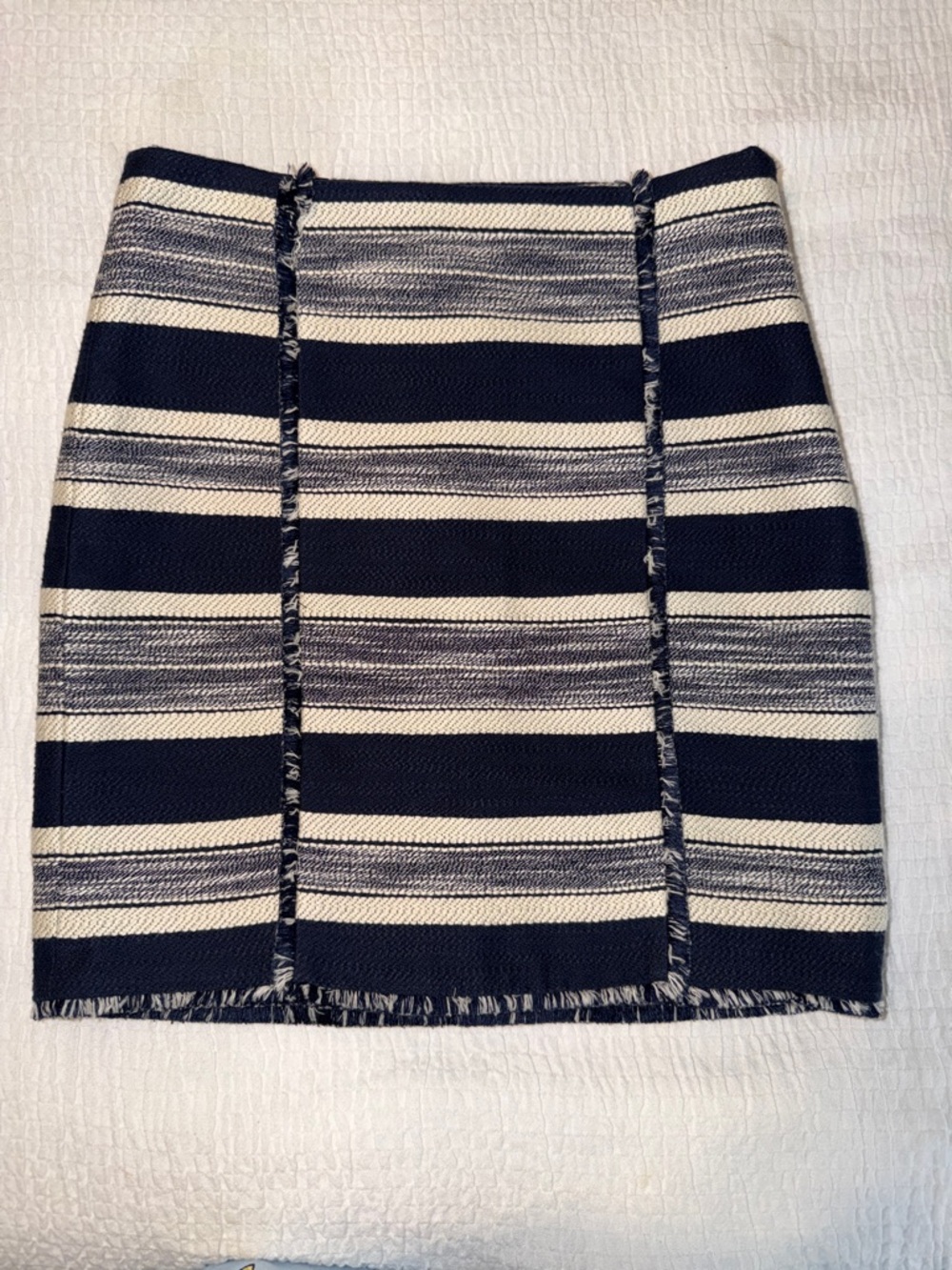 Banana Republic Striped Structured Mini Skirt NWT – Tailored Statement Piece - Picture 3 of 10